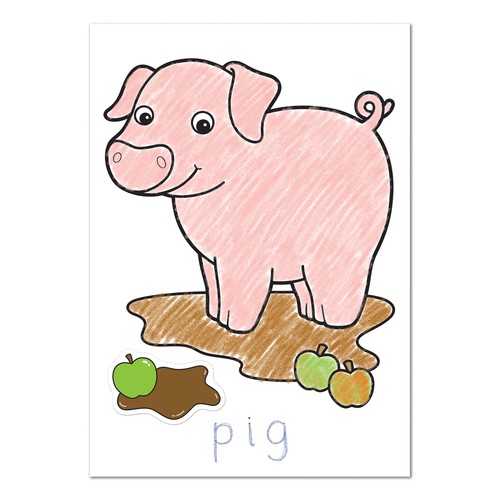 Orchard Toys Farmyard Sticker Colouring Book