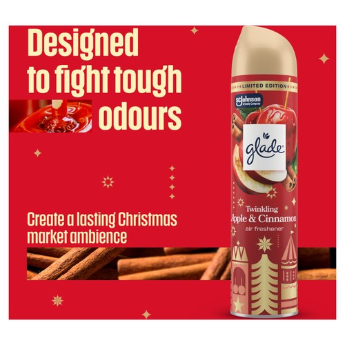 Glade Aerosol Air Freshener Twinkling Apple & Cinnamon