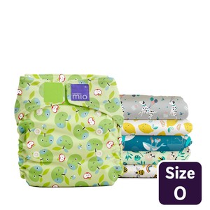 Bambino Mio Miosolo Classic All-In-One Reusable Nappy Set, Pattern Size 0-5