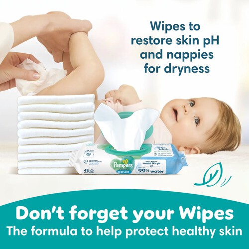 Pampers Baby-Dry Nappies, Size 3 (6-10kg) Essential Pack