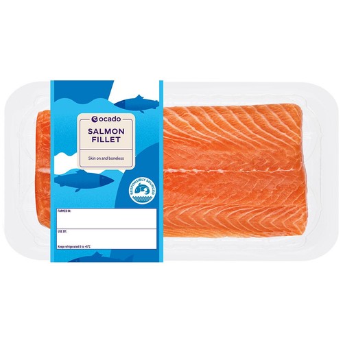 Ocado Salmon Fillet Skin On & Boneless
