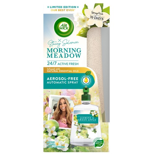 Airwick Aerosol-Free Automatic Air Freshener Kit Morning Meadow