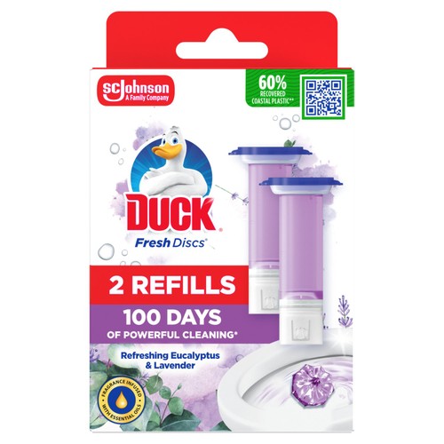 Duck Toilet Fresh Discs Duo Refills Lavender & Eucalyptus