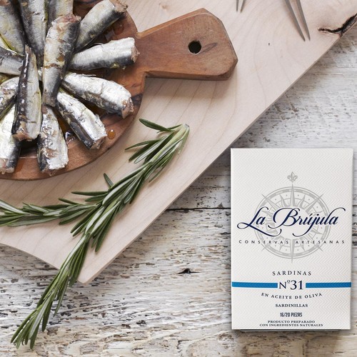 Brindisa La Brújula Galician Small Sardines "Sardinillas" 
