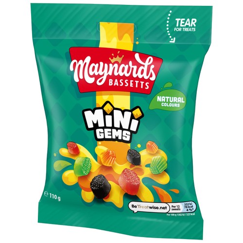 Maynards Bassetts Mini Gems Sweets Bag