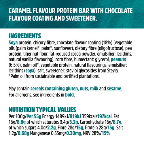 TREK High Protein Low Sugar Choc Caramel Protein Bars Multipack