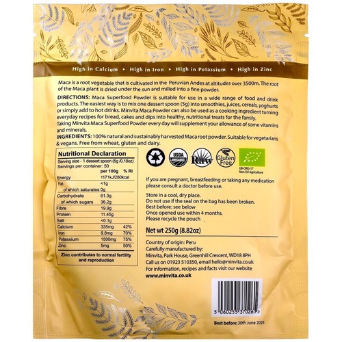 Minvita Maca Superfood Powder