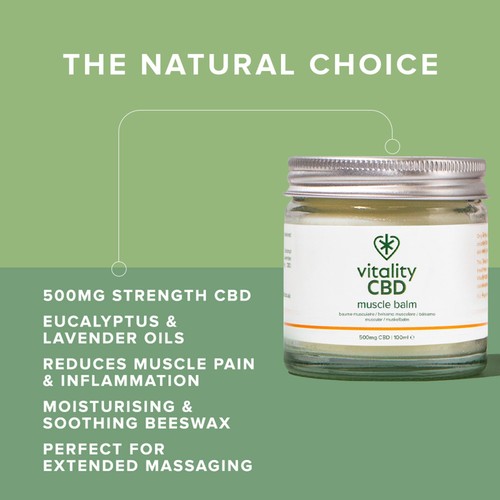 Vitality CBD Muscle Balm 500mg