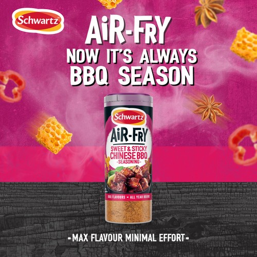 Schwartz Air Fryer Sweet & Sticky Chinese BBQ Seasoning Drum