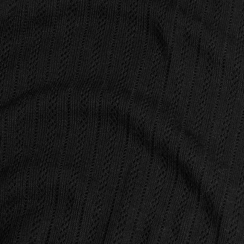 M&S Womens Thermal Pointelle Leggings, size 10, Black Mix