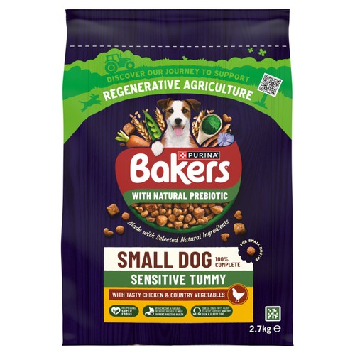 Bakers Small Dog Sensitive Tummy Chicken & Veg Dry Dog Food