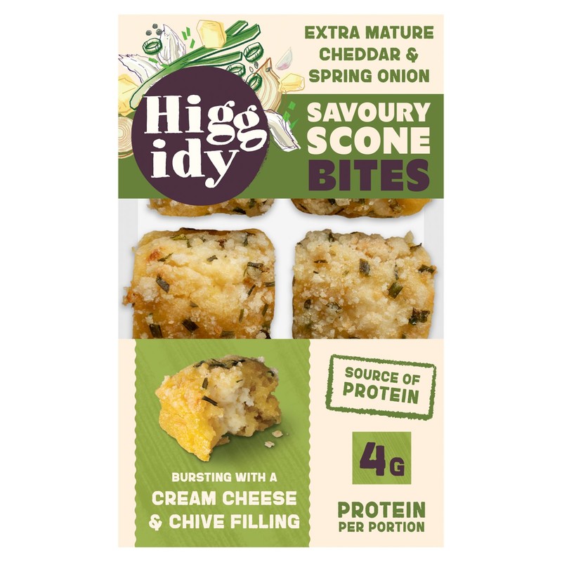 Higgidy Extra Mature Cheddar & Spring Onion Savoury Scone Bites - Ocado