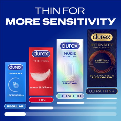 Durex Originals XL Condoms Extra Silicone Lube Wide Fit