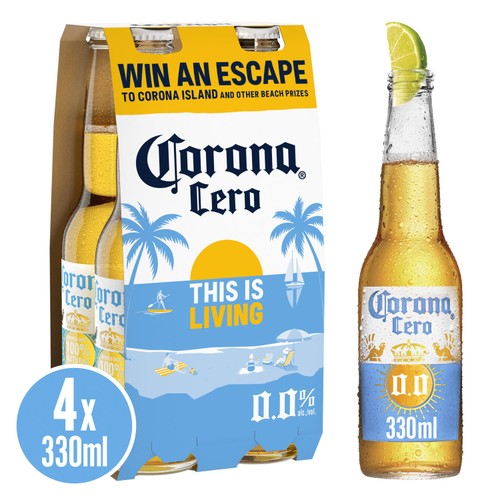 Corona Cero Alcohol-Free Lager Beer Bottles