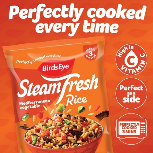 Birds Eye Steamfresh 2 Mediterranean Vegetable Rice Steam Bags