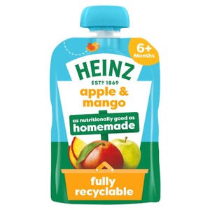 Heinz Apple & Mango Baby Food Fruit Puree Pouch 100g