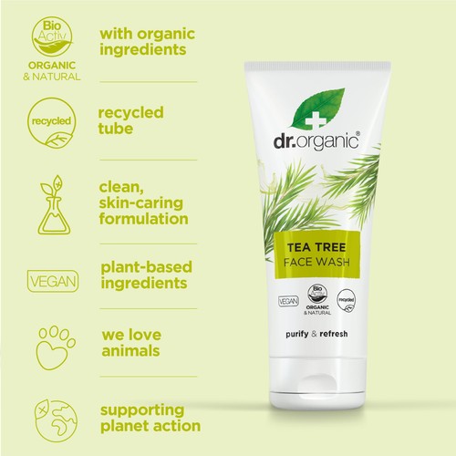 Dr Organic Tea Tree Face Wash