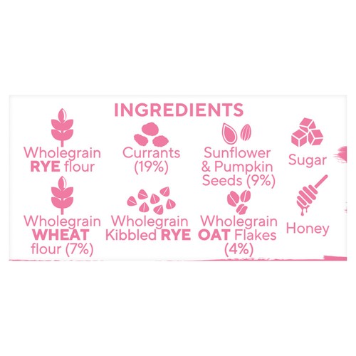 Ryvita Crispbread Fruit Crunch Currant Seed & Oat Crackers