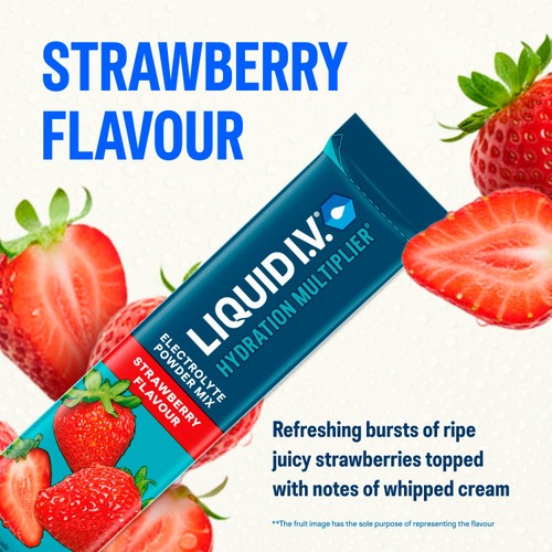 LIQUID IV Hydration Strawberry Electrolytes 