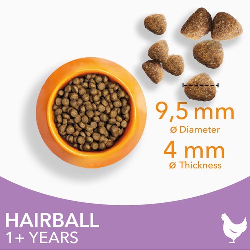 IAMS 1+ Years Hairball Dry Cat Food Chicken