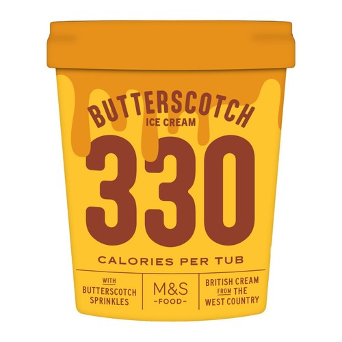 M&S Butterscotch Ice Cream