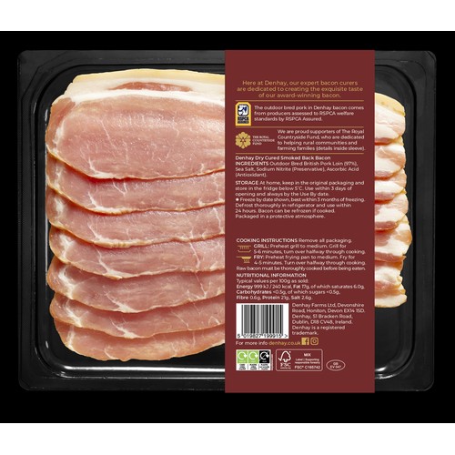 Denhay British Dry Cured Smoked Back Bacon