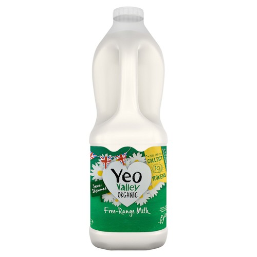Yeo Valley Organic Fresh Semi Skimmed Milk