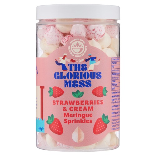 The Glorious Mess Strawberries and Cream Meringue Sprinkles