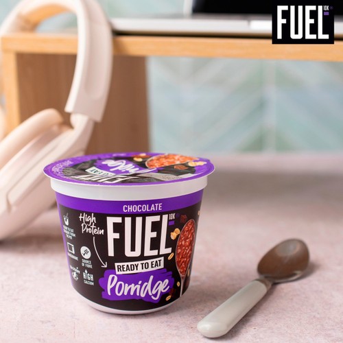 FUEL10K Ready to Eat Protein Porridge Oat Cereal Pot Chocolate