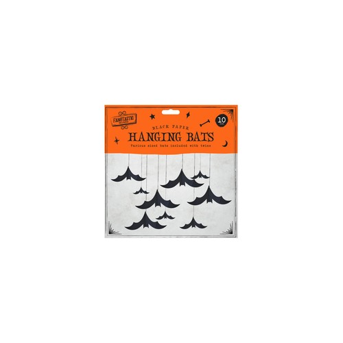 Halloween Hanging Bat Paper Decorations