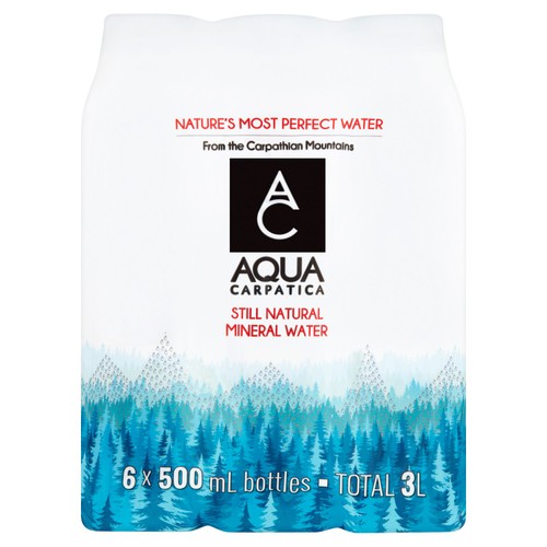 AQUA Carpatica Still Natural Mineral Water Low Sodium & Nitrates