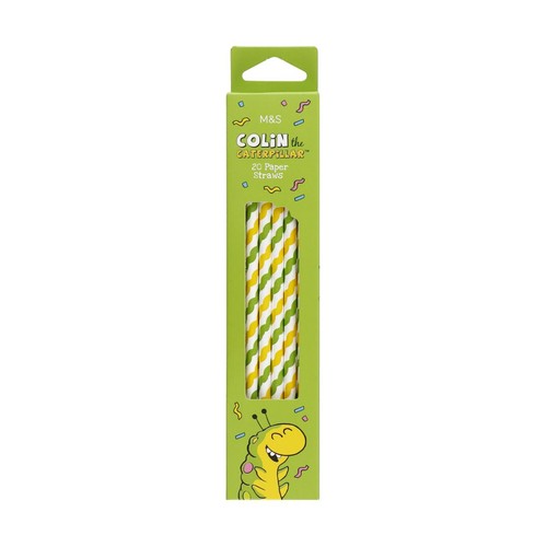 M&S Colin the Caterpillar Paper Straws