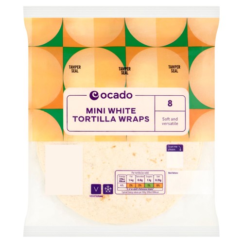 Ocado Mini White Tortilla Wraps