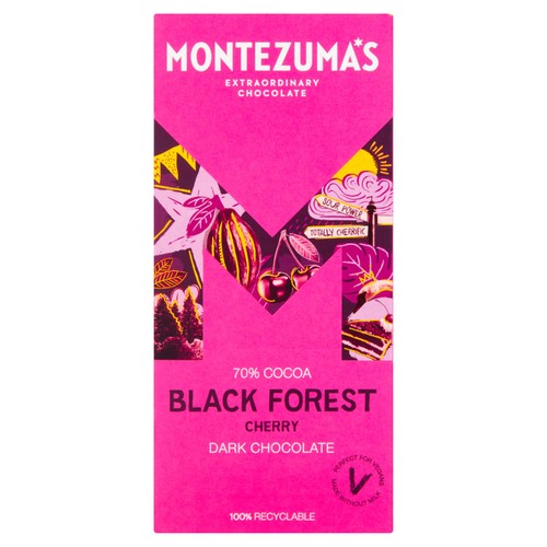 Montezuma's Black Forest Dark Chocolate with Cherry
