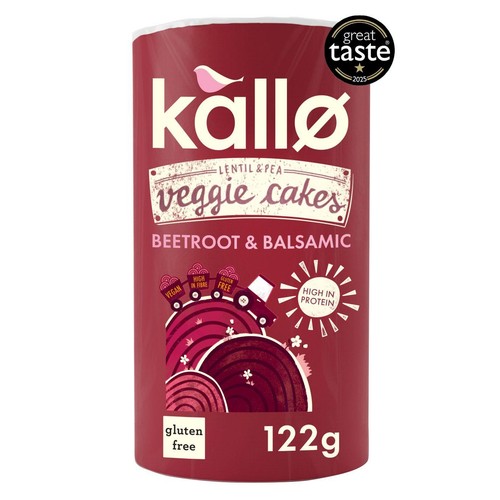 Kallo Beetroot & Balsamic Veggie Cakes