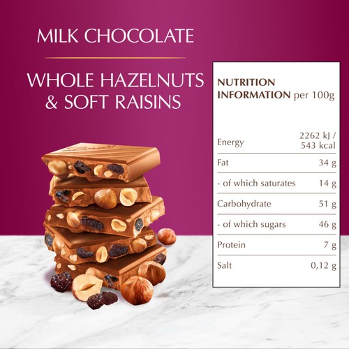Lindt Les Grandes Fruit and Nut Milk Chocolate Bar