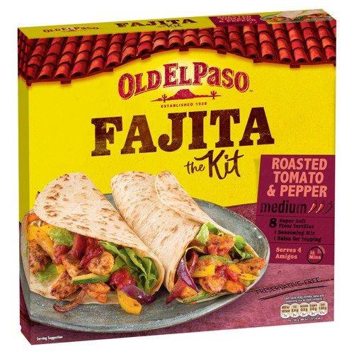 Old El Paso Mexican Roasted Tomato & Pepper Fajita Kit