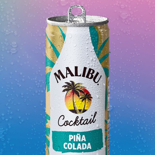 Malibu Pina Colada Cocktail Pre-Mixed Can