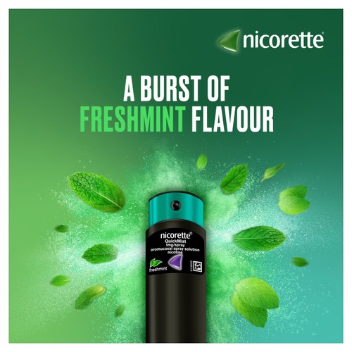 Nicorette QuickMist Mouth Spray, Freshmint Duo, 1 mg (Stop Smoking Aid)