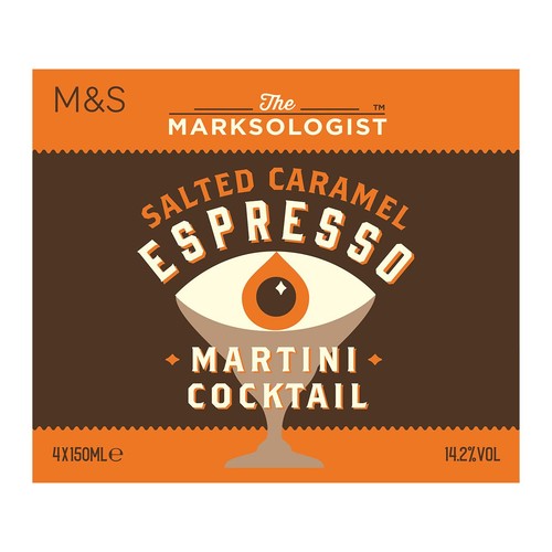 M&S The Marksologist Salted Caramel Espresso Martini Multipack