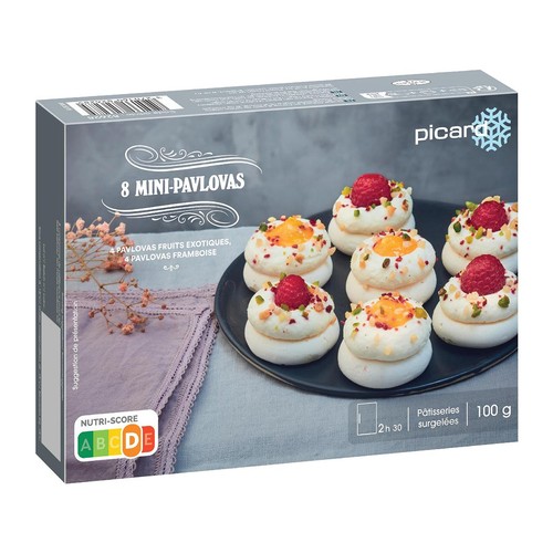 Picard 8 Mini Pavlova Desserts 100g