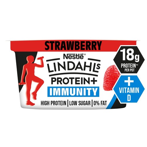 Lindahls Protein Strawberry Immunity Yoghurt