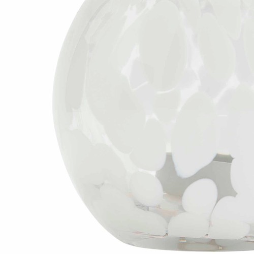 M&S Confetti Glass Tealight Holder, One Size, White