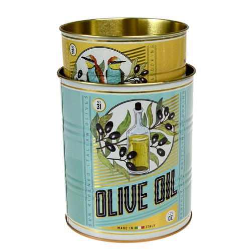 Rex London Medium Storage Tins Olive Oil