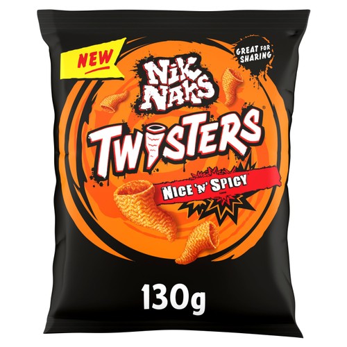 Nik Naks Twisters Nice 'N' Spicy Sharing Crisps