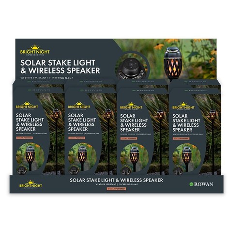 Bright Night Flame Stake Light with Speaker
