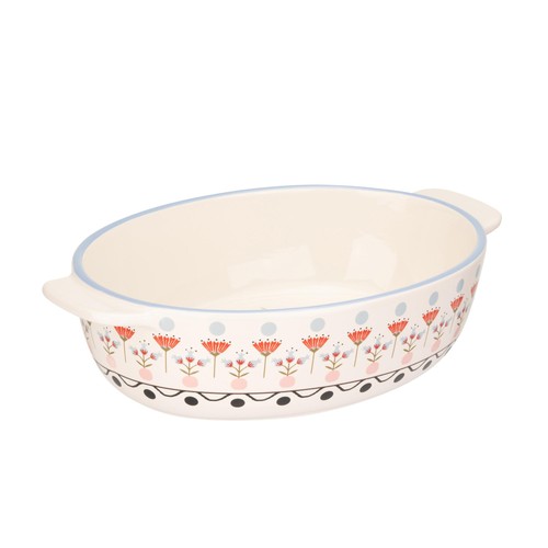 Cath Kidston Painted Table Ceramic Oval Roasting Dish 28cm