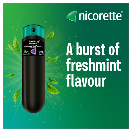 Nicorette QuickMist Mouth Spray, Freshmint Duo, 1 mg (Stop Smoking Aid)