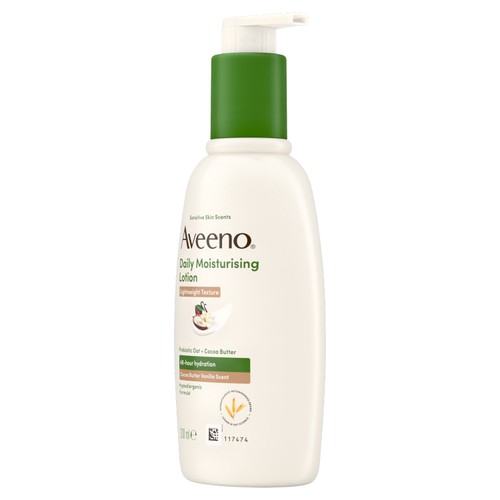 Aveeno Daily Moisturising Lotion with Cocoa Butter and Vanilla Scent