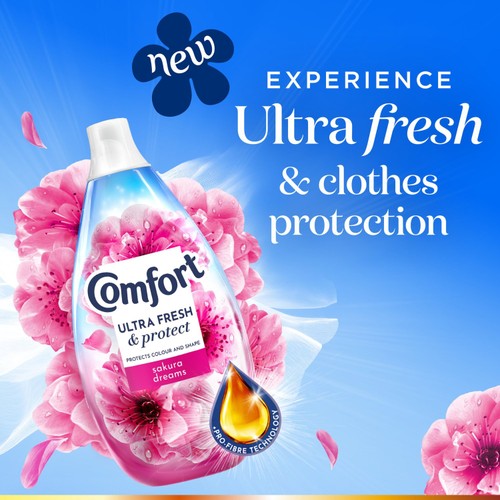 Comfort Ultra Fresh & Protect Fabric Conditioner Sakura Dreams 58 Wash